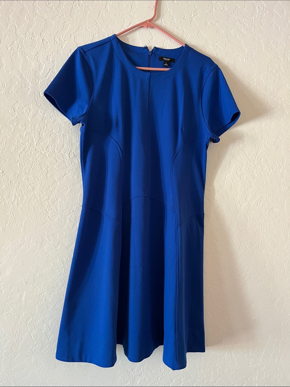 Simply Vera 
royal  Blue Short-Sleeve Fit-and-Flare Dress new without tag